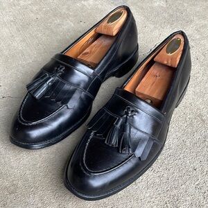 Allen Edmonds Black Leather Tassel Loafers